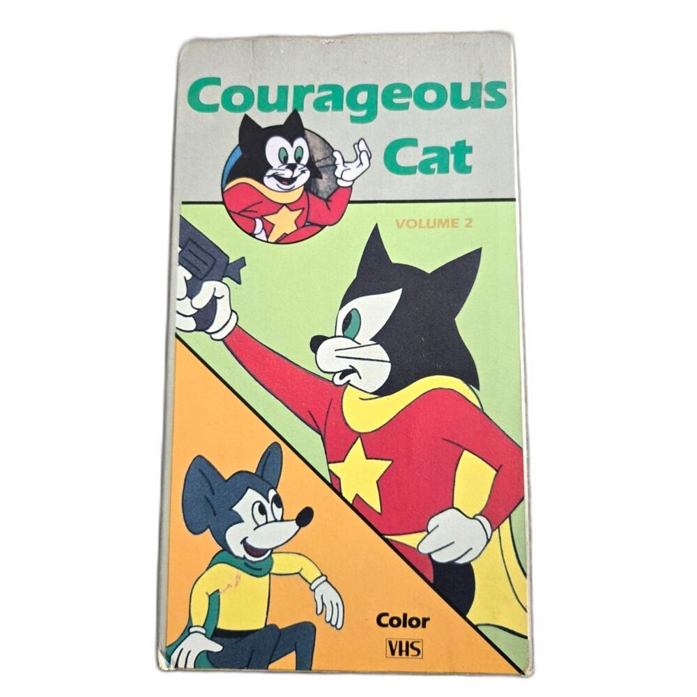 Courageous Cat Volume 2 VHS 1985 Classic Cartoon Vintage Animation
